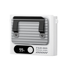 Tragbarer Taillenv Ventilator 4000mAh -Hängender Nackenventilator Tragbarer Shirt-Clip-Ventilator USB-Wiederaufladbarer