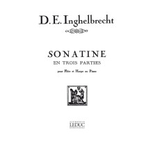Désiré-Émile Inghelbrecht : Desire-Emile Inghelbrecht: Sonatine - Flûte Traversière et Piano - Conducteur - AL16052 - 9790046160523