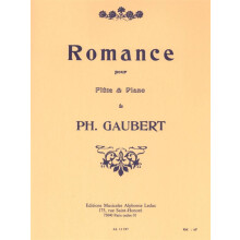 Philippe Gaubert : Romance pour flûte et piano - Flûte Traversière et Piano - Avec parties séparées - AL11197 - 9790046111976