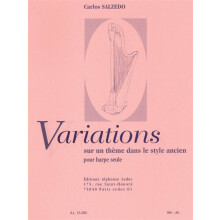 Carlos Salzedo : Variations sur un Thème dans le Style ancien - Harpe - AL15280 - 9790046152801