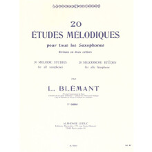 L. Blemant : 20 Etudes Melodiques 1 - Saxophone - AL15801 - 9790046158018