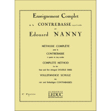 Edouard Nanny : Méthode Complete pour la Contrebasse, 1re partie - Contrebasse - AL15876 - 9790046158766