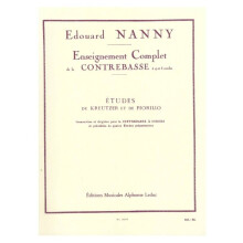 Edouard Nanny : Edouard Nanny: Etudes de Kreutzer et de Fiorillo - Contrebasse - AL16219 - 9790046162190