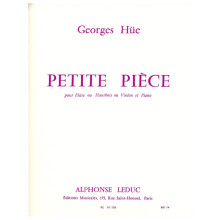 Georges Hüe : Petite Pièce In G - Flûte Traversière et Piano - Conducteur - AL16156 - 9790046161568