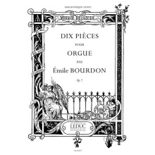 Bourdon : 10 Pieces Op7 - Orgue - AL16457 - 9790046164576