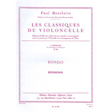 Luigi Boccherini : Rondo C Major After String Quartet G 310 - Violoncelle et Piano - AL16769 - 9790046167690