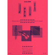 Jacques Ibert : Jeux - Sonatine pour flûte (ou violon) et piano - AL16789 - 9790046167898