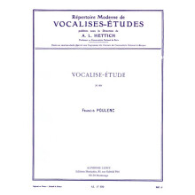 Francis Poulenc : Vocalise-Etude - Voix Alto - AL17500 - 9790046175008
