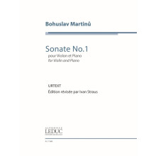 Bohuslav Martinu : Sonata No.1, H182 - Violon et Piano - AL17688 - 9790046176883