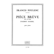 Francis Poulenc : Pièce brève sur le Nom d'Albert Roussel - Piano - Conducteur - AL17558 - 9790046175589