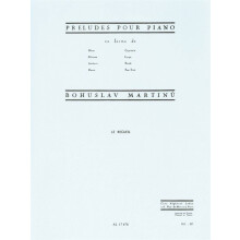 Bohuslav Martinu : Préludes - Piano - AL17678 - 9790046176784