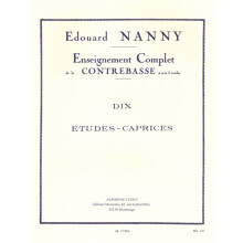 Edouard Nanny : 10 Etudes Caprices - Contrebasse - AL17928 - 9790046179280