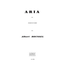 Albert Roussel : Aria - Clarinette et Piano - AL17892 - 9790046178924