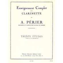 Perier : 30 Etudes - Clarinette - AL17585 - 9790046175855