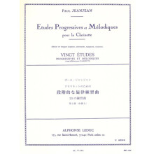 Jean-Jean : 20 Etudes Progressives & Melodiques 3 - Clarinette - AL17490 - 9790046174902