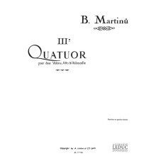 Bohuslav Martinu : Quartet No.3, H183 - Quatuor Ă Cordes - Set d'ouvrages - AL17782 - 9790046177828