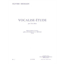 Olivier Messiaen : Vocalise Study, for high Voice - Chant et Piano - Réduction pour voix et piano - AL18764 - 9790046187643