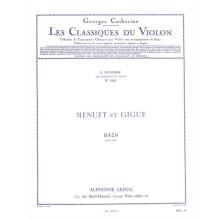 Johann Sebastian Bach : Menuet And Gigue - Violon - AL19371 - 9790046193712