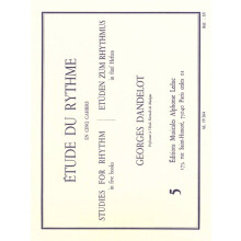 Georges Dandelot : Étude Du Rythme - Vol.5 - Mesures composées (compl. du 2ème cahier) - AL19264 - 9790046192647