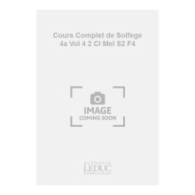 Becker : Cours Complet de Solfege 4a Vol 4 2 Cl Mel S2 F4 - AL19419 - 9790046194191