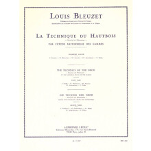 L. Bleuzet : Techniques Of The Oboe, Sonority And Mechanism 1 - Hautbois - AL19307 - 9790046193071