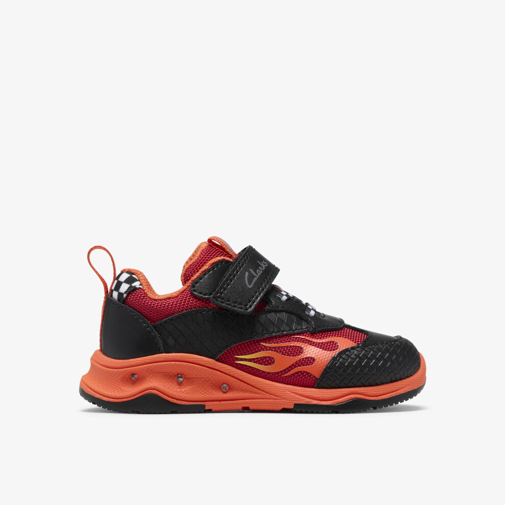 Clarks Gleam Go T Black/Red