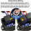 Digital Electric Radiator Double Fan Controller  Set,12V/24V Universal Fan Thermal ,Adjustable 40C to 110C 4