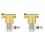 2X Messing Sedimentfilter, Herbruikbaar Sedimentwaterfilter, Inline Wasmachinefilter voor Wasmachine, Douche, Tuinslang 1