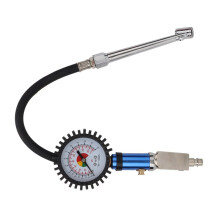 Pump Gun Inflator Gun 12 Bar Self Clamping Tire Inflator with Air Pressure Gauge and Quick Air Connector Tire Inflator