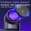 100 Speed Desktop Circulating Fan 3 Timer Modes Type-C Charging LED Display Ultra Silent Cooling Fan Wall Mounted 4