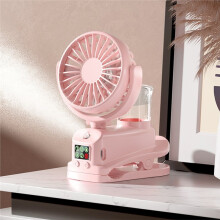 Refrigerating Clip Humidifier Fan USB Rechargeable Desktop Cooling Fan Mist Humidifier Portable Multi-Functional