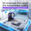 100 Speed Desktop Circulating Fan 3 Timer Modes Type-C Charging LED Display Ultra Silent Cooling Fan Wall Mounted 3