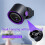 100 Speed Desktop Circulating Fan 3 Timer Modes Type-C Charging LED Display Ultra Silent Cooling Fan Wall Mounted 6