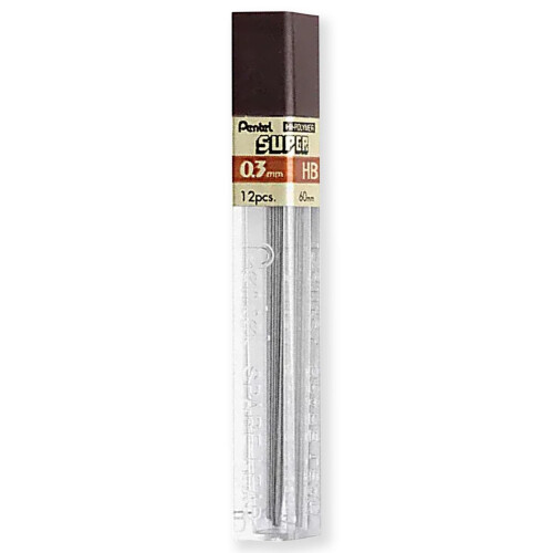 Pentel (0.3mm) Pentel Mechanical Pencil with HB Leads & Eraser Refill Set 2