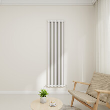 (White, 1800x560mm-2 Column) Traditional Radiator Horizontal Vertical Cast Iron Style Double Triple Panel Rads