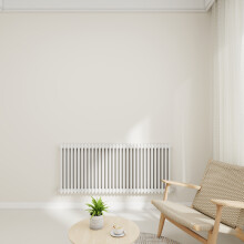 (White, 600x1460mm-2 Column) Traditional Radiator Horizontal Vertical Cast Iron Style Double Triple Panel Rads