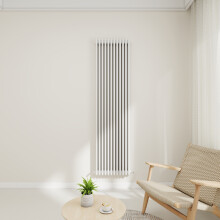 (White, 1800x560mm-3 Column) Traditional Radiator Horizontal Vertical Cast Iron Style Double Triple Panel Rads
