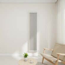 (White, 1800x470mm-3 Column) Traditional Radiator Horizontal Vertical Cast Iron Style Double Triple Panel Rads