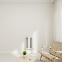 (White, 600x425mm-3 Column) Traditional Radiator Horizontal Vertical Cast Iron Style Double Triple Panel Rads