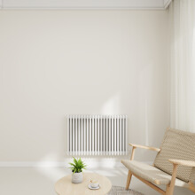 (White, 600x1010mm-3 Column) Traditional Radiator Horizontal Vertical Cast Iron Style Double Triple Panel Rads