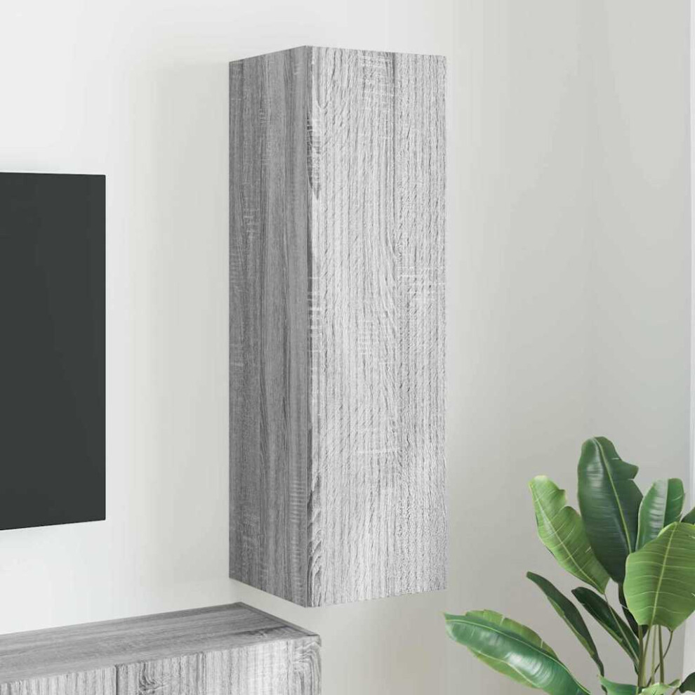 Vidaxl Tv Wall Cabinet Grey Sonoma 30 X 31 X 100 Cm Engineered Wood