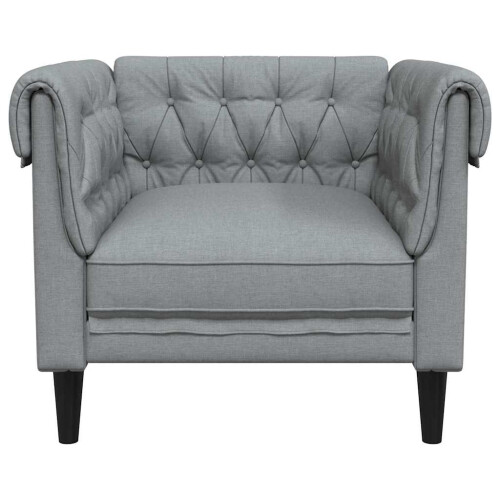 VidaXL vidaXL Sofa Light Grey 78.5 x 74.5 x 74.5 cm Polyester 2