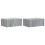 VidaXL vidaXL Wall-Mounted Bedside Cabinet 2 pcs Grey Sonoma Engineered Wood 1