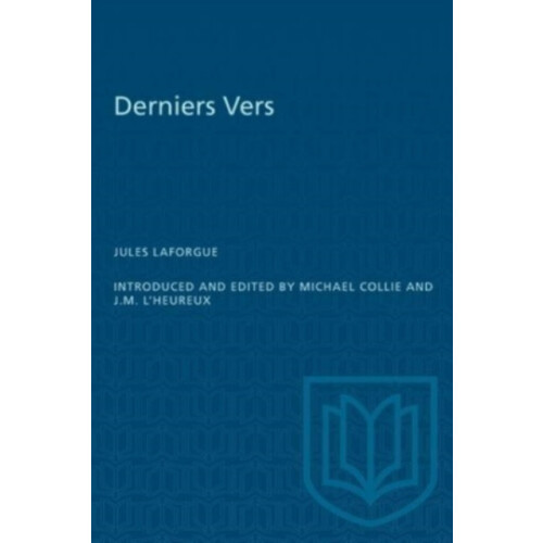 Derniers Vers by Jules Laforgue Paperback Book