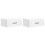 VidaXL vidaXL Wall-Mounted Bedside Cabinet with Drawer 2 pcs High Gloss White 1