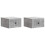 VidaXL vidaXL Wall-Mounted Bedside Cabinet with Drawer 2 pcs Concrete Grey 1