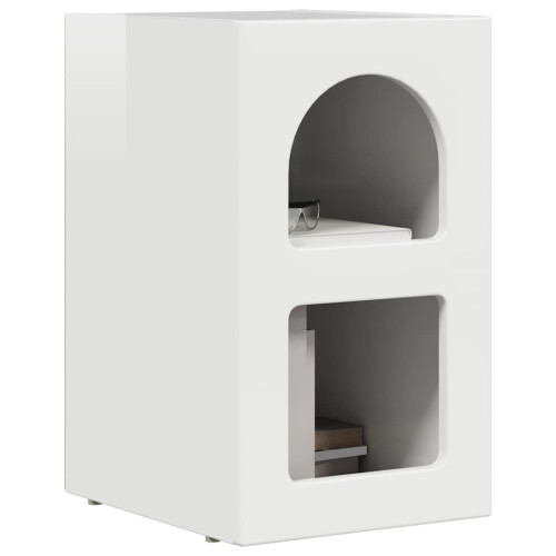 VidaXL vidaXL Bedside Table 2 pcs High Gloss White 29.5 x 33.5 x 50 cm 2