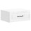 VidaXL vidaXL Wall-Mounted Bedside Cabinet with Drawer 2 pcs High Gloss White 3