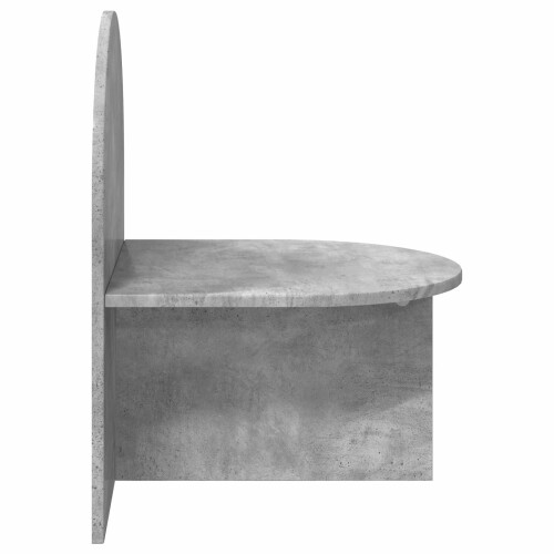 VidaXL vidaXL Bedside Table Concrete Grey 48 x 49 x 65 cm Engineered Wood 1