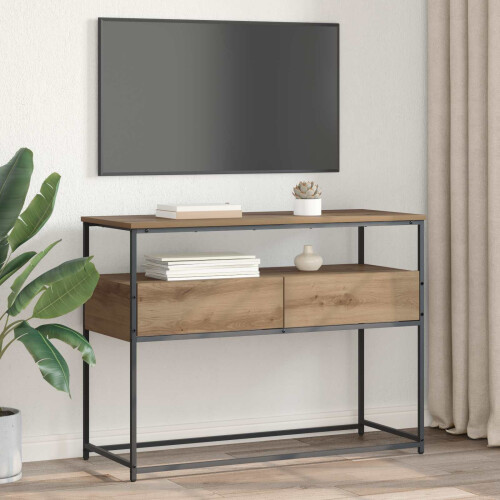 VidaXL vidaXL Console Table Artisan Oak 100 x 40 x 75 cm Engineered Wood 2